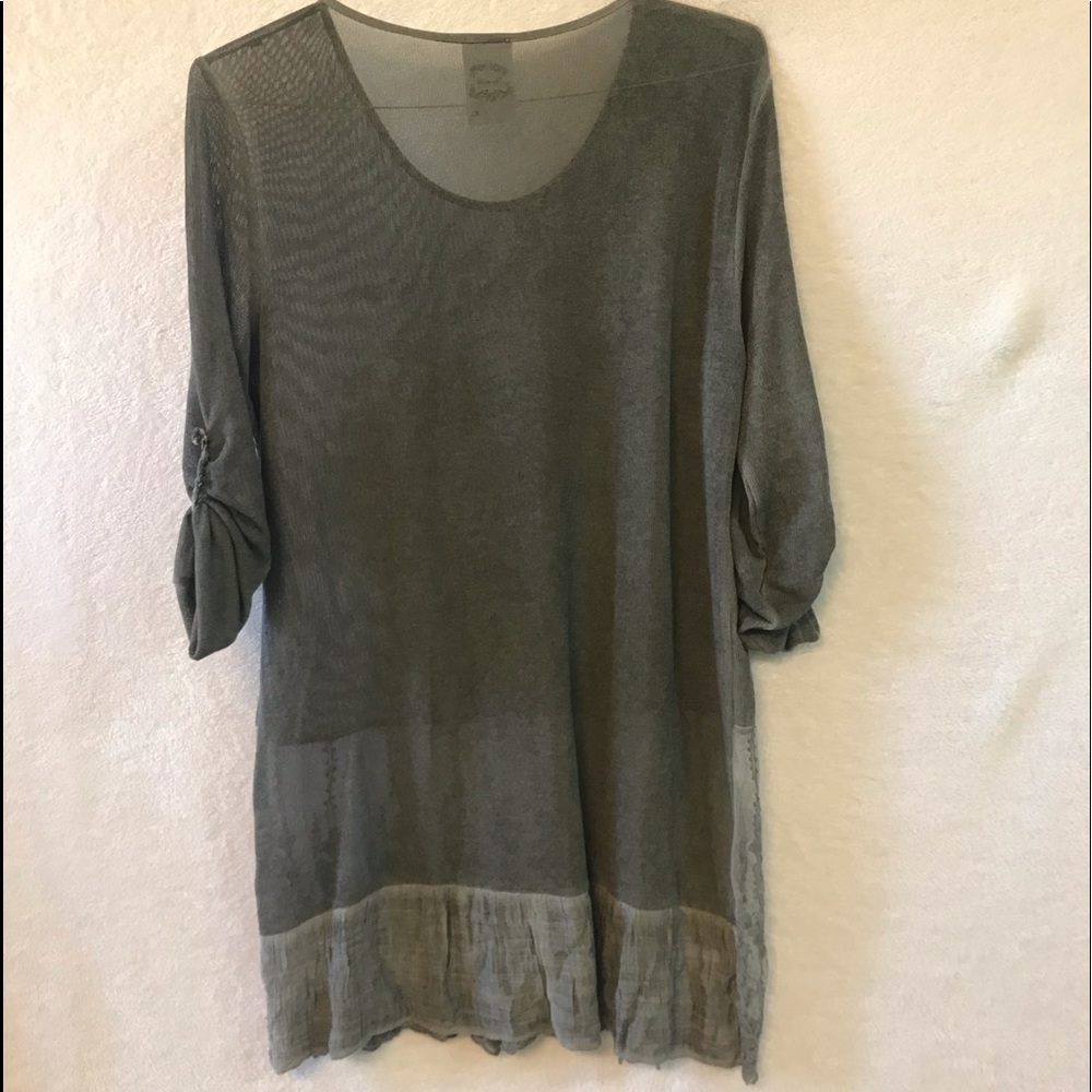 Grey Lightweight Tunic Top
